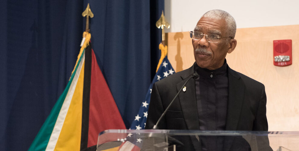 Guyanese President David Granger