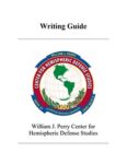 Perry Center Writing Guide